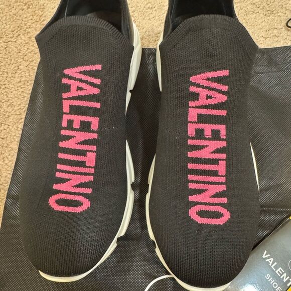 VALENTINO By Mario Valentino Sneakers Size 8 / 38 Black - Picture 5 of 8